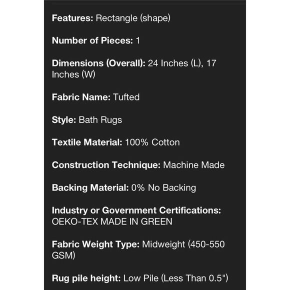 Threshold’s Pumpkin Fall Small Bath Throw Rug - Picture 4 of 7